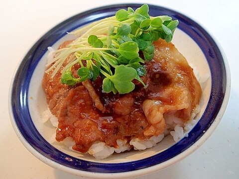 豚の生姜焼丼♬